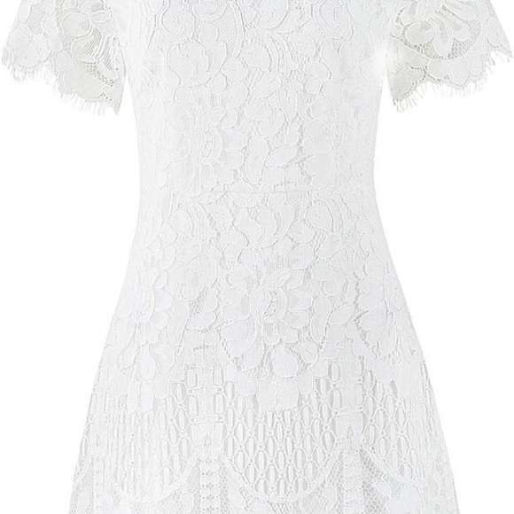 NWT MSLG Women's Elegant floral lace dress SZ Small - Picture 5 of 12